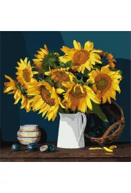 Ideyka Malowanie po numerach - Jasne s�oneczniki 40x40cm