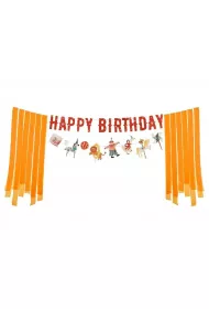 PartyDeco Baner Happy Birthday Cyrk 275cm