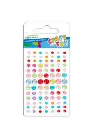 Craft with Fun Kryszta�ki samoprzylepne k�ka 91 element�w