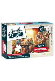 Gra dla Seniora. Puzzle Rodzina Kangur