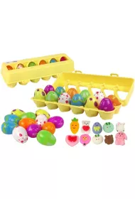 Jajka Wielkanocne Squishy 12 szt LeanToys