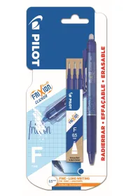 Pi�ro kulkowe Frixion Clicker Pilot 0,5 niebieskie +wk�ady x3 blister