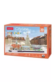 Puzzle 3D 126 el. Cityline Warszawa Cubic Fun