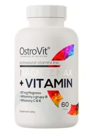 OstroVit Magnez Max + Vitamin Suplement diety 60 tab.