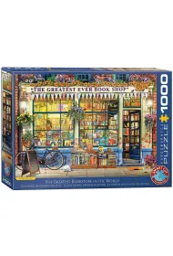 Puzzle 1000 el. Ksi�garnia i rower Eurographics