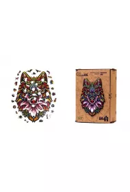 Puzzle drewniane eko 73 el. Tajemniczy wilk A4 PuzzleOK