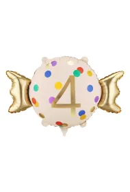 PartyDeco Balon foliowy Cukierek   4  , 61x37 cm, mix  1 op. / 1 szt.