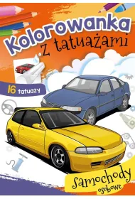 Malowanka A5 Kolorowanka z tatua�ami. Samochody osobowe SKRZAT 072037