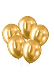 Balony z efektem chromu z�ote 30cm
