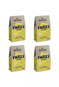 Naturo Kwasek cytrynowy do zastosowania w gospodarstwie domowym zestaw 4 x 500 g