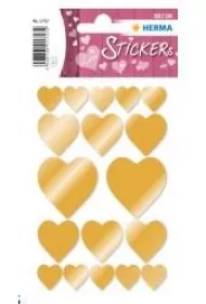 Herma Naklejka Decor z�ote serca