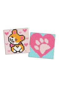 Diamentowa mozaika na naklejce IDEYKA 9x9 cm kids Corgi