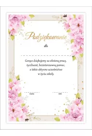 LearnHow Dyplom A4 podzikowania dla rodzicw 10szt