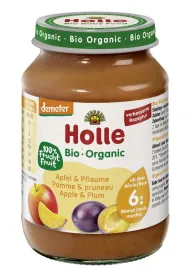 Holle Jab�ko - �liwka bezglutenowe od 6 miesi�ca demeter (s�oik) 190 g Bio
