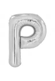 Amscan Balon foliowy litera P srebrna 60,5x86cm