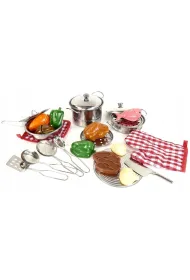 Zetaw metalowych garnk�w 24el Artyk