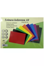 Polsirhurt Tektura kolorowa A4 225g 20 kartek