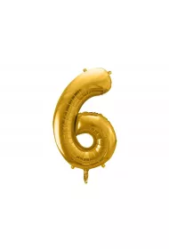 PartyDeco Balon foliowy 6 z�oty 86cm