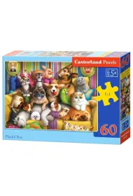 Puzzle 60 el. Playful Pets Castorland
