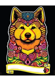 Kolorowanka Welwetowa A4 Akita inu