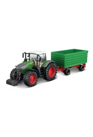 Bburago Traktor Fendt 1050 Vario z przyczep� zielony 18-31692