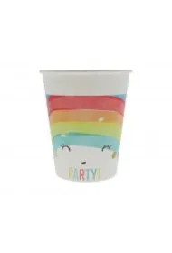 Godan Kubeczki papierowe Rainbow Party 200ml 8 szt.