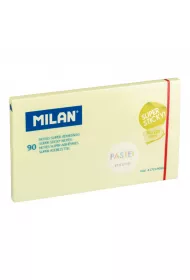 Milan Karteczki samoprzylepne Super Sticky Pastel ��te 127 x 76 mm 90 kartek 90 szt.
