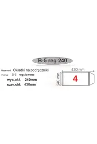 Narnia Ok�adka na podr�cznik B5 regulowana 50 szt.