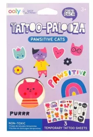 Tatua�e zmywalne mini Tattoo Palooza - Koty Ooly