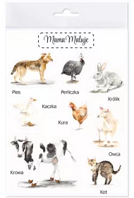 Mama Maluje Naklejki du�e Zwierz�ta wiejskie 1
