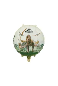PartyDeco Balon foliowy pastylka Jurassic World 35x35cm