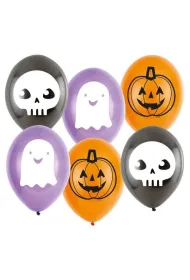Amscan Balony lateksowe Hallo-ween Friends 6 szt.