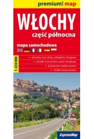 W�ochy cz�� p�nocna mapa samochodowa 1:650 000