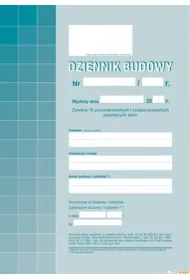 Michalczyk i Prokop Dziennik budowy A4
