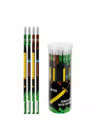 Starpak O��wek z gumk� HB Pixel Game 48 szt.