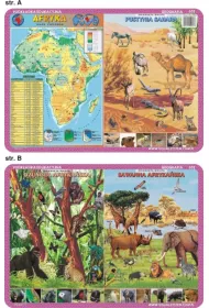 Visual System Podk�adka edukacyjna. Afryka, zwierz�ta Sahary
