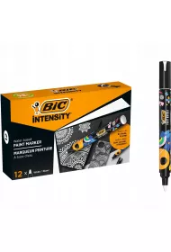 Paczka Marker akrylowy BIC Intensity Classic Paint bia�y 12szt.