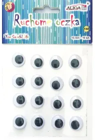 Aliga Ruchome oczka samoprzylepne 15mm 16 szt