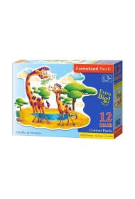 Puzzle maxi 12 el. Giraffes in Savanna Castorland
