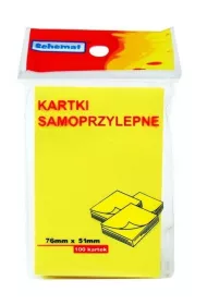 Schemat Karteczki samoprzylepne 76x51 mm 100 szt.