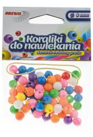Koraliki do nawlekania + sznurek ozdobny Brewis