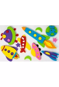 Fandy Naklejki piankowe 3D Kosmos 3 cm