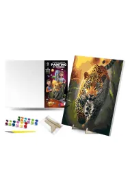 Qbee Malowanie po numerach - Wdzi�ku drapie�nika 40x50cm