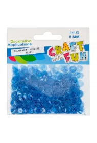 Craft with Fun Cekiny transparentne 8mm, 14g