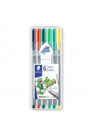 Staedtler Cienkopis Triplus DINO, 6 kolorw, w etui