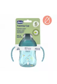 Chicco Kubek z twardym ustnikiem 200ml turkusowy 6m+