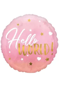 Amscan Balon foliowy Hello World