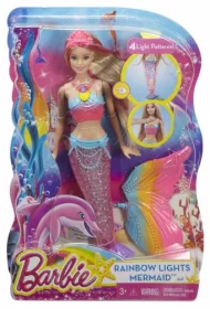 Barbie Barbie T�czowa Syrenka Lalka DHC40 Mattel