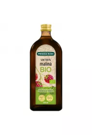 Premium Rosa Sok NFC z malin 100% 500 ml Bio