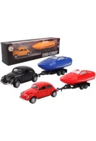 Samoch�d z �odzi� na przyczepie metal mix Pro Kids